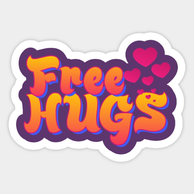 Free Hugs Sticker by AlondraHanley